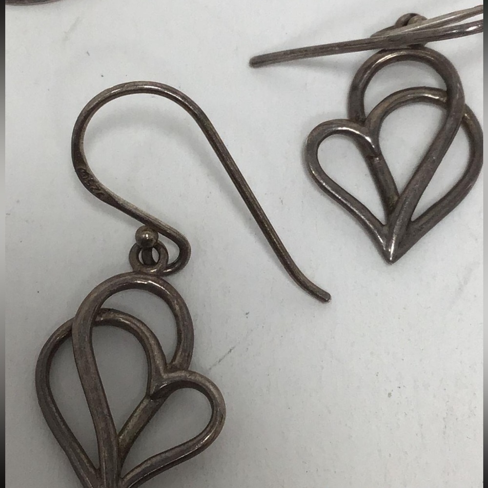 Women’s Elegant 925 Sterling Silver Heart Earrings